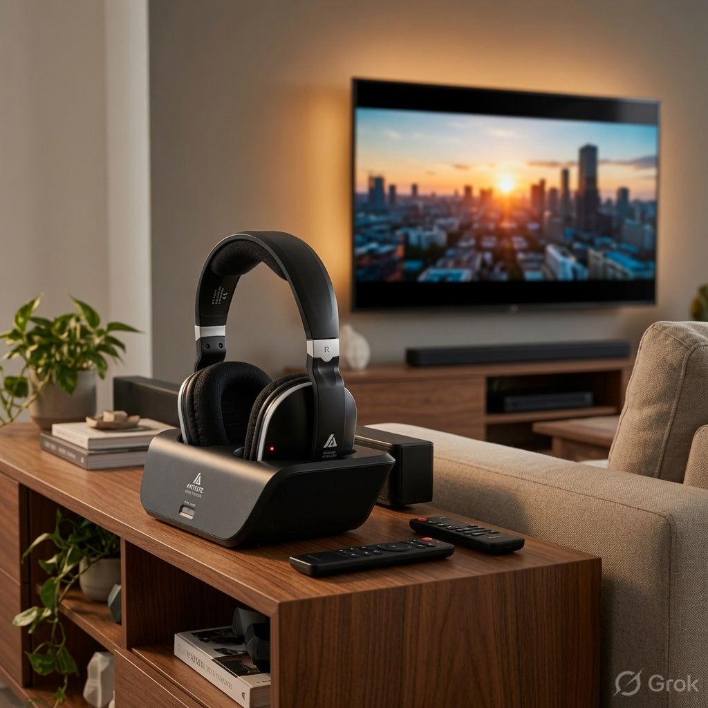 TV Wireless Headphones On-ear Bass Headphones