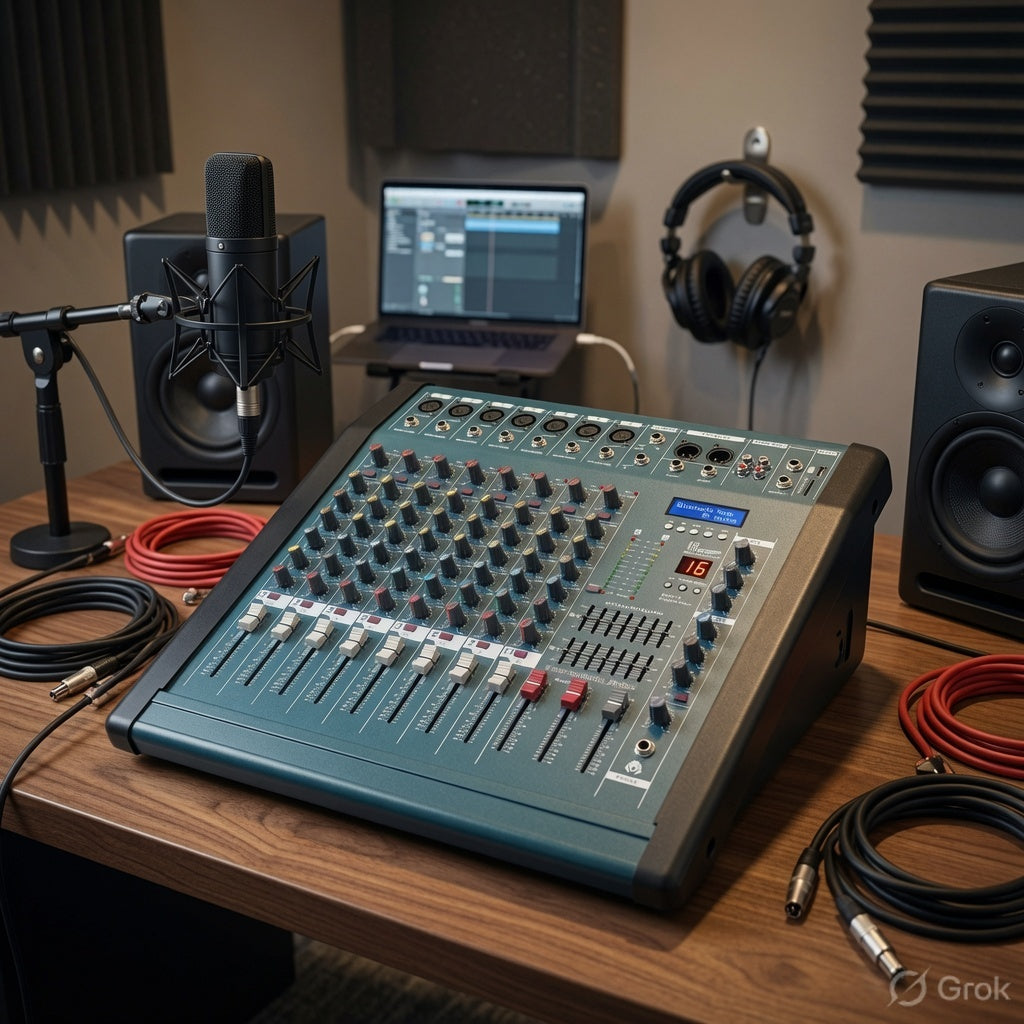 Channel High Power Sound Console Of Power Amplifier Bluetooth Equalizer Mixer With 16DSP