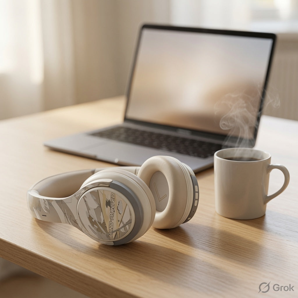 Bluetooth Headphone Head-mounted Active Noise Reduction E-sports Games Computer Ultra-long Life Battery