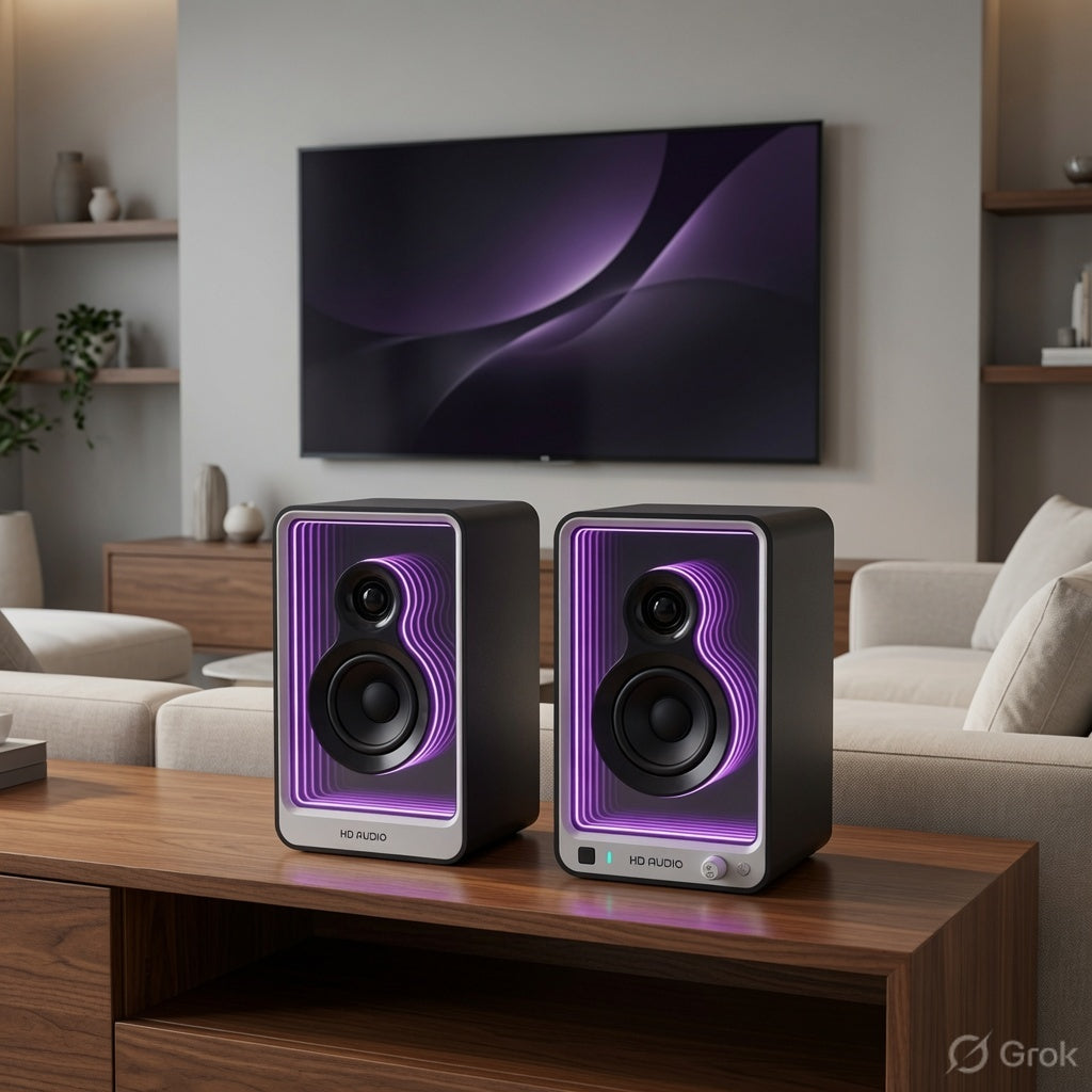 Monitor Speaker Bluetooth Computer Audio HIFI TV Audio Super Cool Light